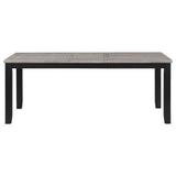 Elodie 7-piece Rectangular Extension Leaf Dining Set Black - 121221-S7