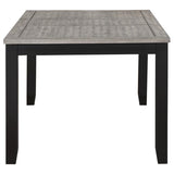 Elodie Rectangular 78-inch Extension Leaf Dining Table Black - 121221