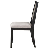 Elodie Wood Dining Side Chair Grey and Black (Set of 2) - 121222