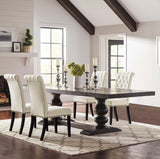 Phelps 5-piece Rectangular Dining Table Set Distressed Noir - 121231-S5