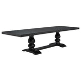 Phelps 7-piece Rectangular Dining Table Set Distressed Noir - 121231-S7C
