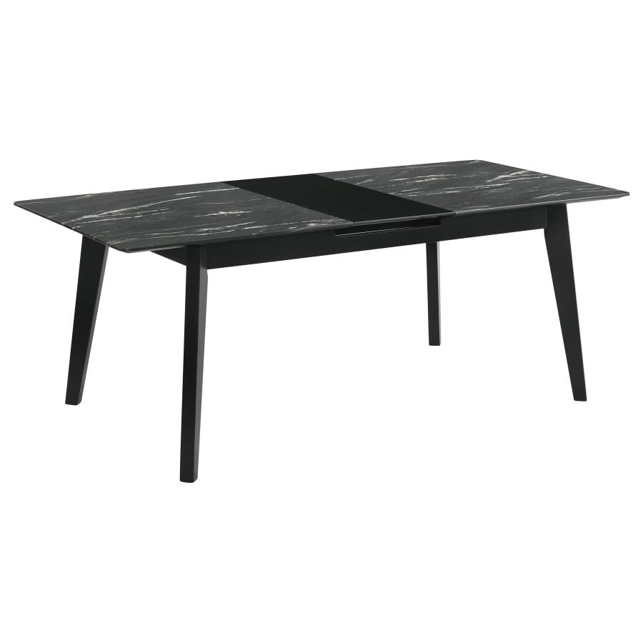 Crestmont 5-piece Extension Leaf Dining Table Set Black - 121251-S5