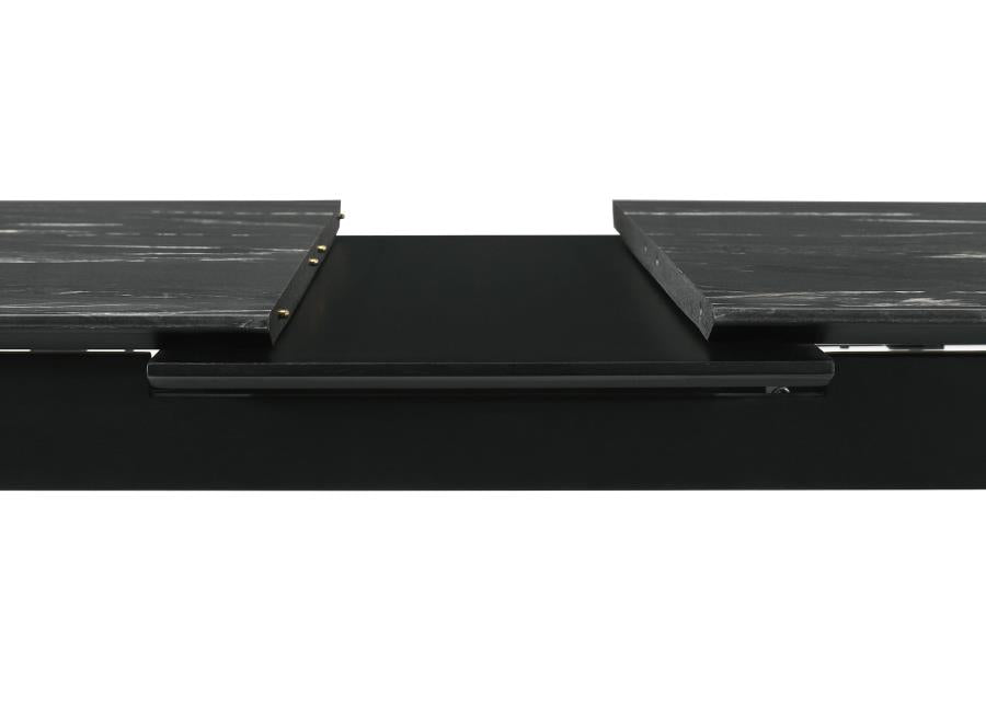 Crestmont 7-piece Extension Leaf Dining Table Set Black - 121251-S7