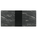 Crestmont 78-inch Extension Dining Table Black Faux Marble - 121251