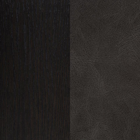 Averill Faux Leather Upholstered Dining Side Chair Dark Grey (Set of 2) - 121292GRY