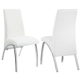 Bishop Upholstered Dining Side Chair White (Set of 2) - 121572