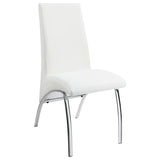 Bishop Upholstered Dining Side Chair White (Set of 2) - 121572