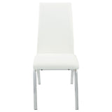 Bishop Upholstered Dining Side Chair White (Set of 2) - 121572