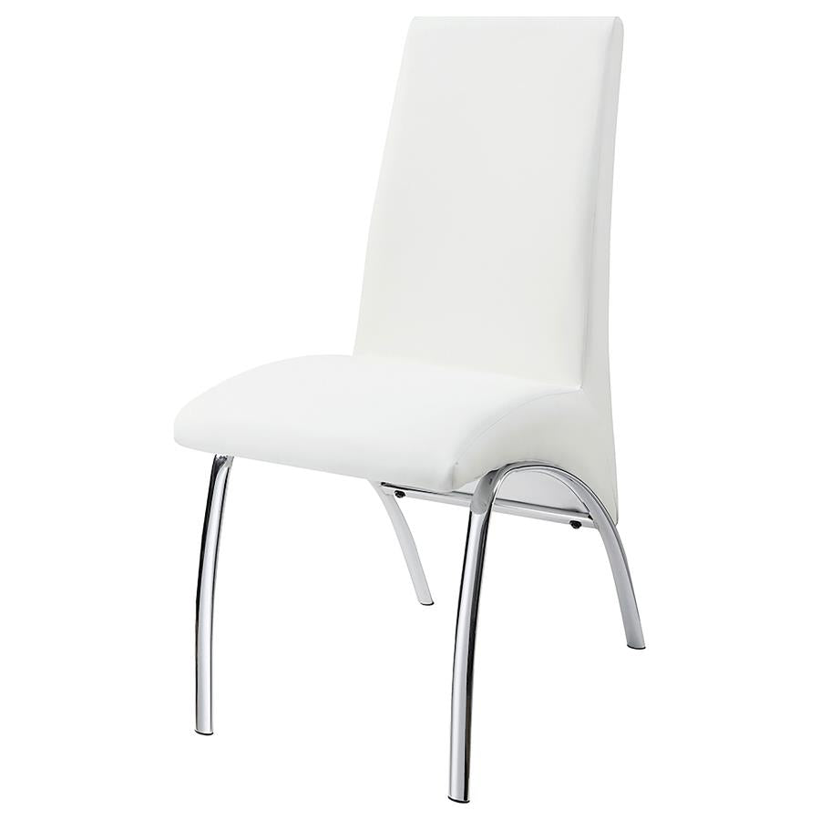 Bishop Upholstered Dining Side Chair White (Set of 2) - 121572