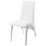 Bishop Upholstered Dining Side Chair White (Set of 2) - 121572