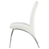 Bishop Upholstered Dining Side Chair White (Set of 2) - 121572