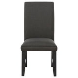 Berning Fabric Upholstered Parson Side Chair Charcoal Grey (Set of 2) - 121702CHR