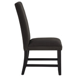 Berning Fabric Upholstered Parson Side Chair Charcoal Grey (Set of 2) - 121702CHR