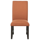 Berning Fabric Upholstered Parson Side Chair Salmon Orange (Set of 2) - 121702SLM