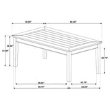 Atwood Rectangular Wood Dining Table Warm Brown - 121761