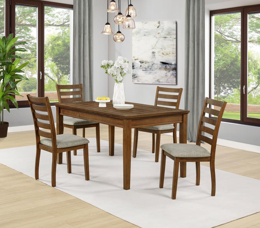 Atwood Rectangular Wood Dining Table Warm Brown - 121761