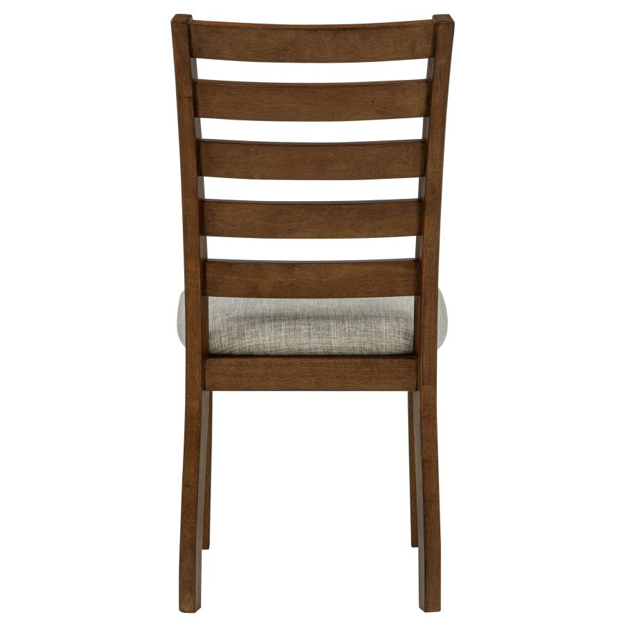 Atwood Wood Dining Side Chair Upholstered Seat Warm Brown - 121762