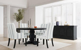 Herran Upholstered Dining Side Chair Beige (Set of 2) - 121782