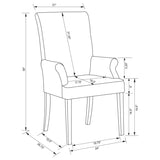 Herran Upholstered Arm Chair Beige - 121783