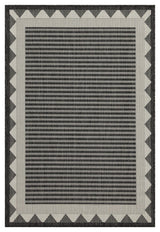 Sunshine - 5'3" X 7'3" Polypropylene Indoor & Outdoor Area Rug - Anthracite