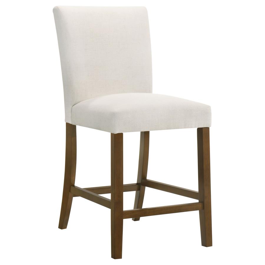 Paxton 5-piece Round Glass Top Counter Height Dining Set Beige - 122178-S5BGE