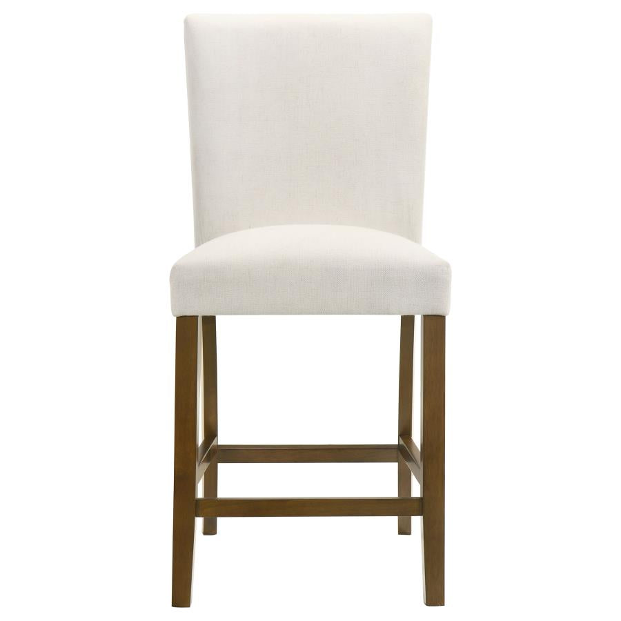 Paxton 5-piece Round Glass Top Counter Height Dining Set Beige - 122178-S5BGE