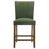 Paxton 5-piece Round Glass Top Counter Height Dining Set Green - 122178-S5GRN