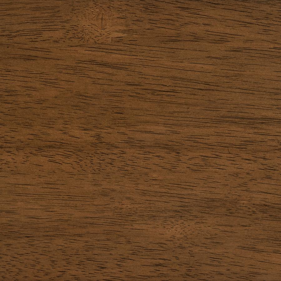 Paxton Round 48-inch Glass Top Counter Height Dining Table Brown - 122178BG