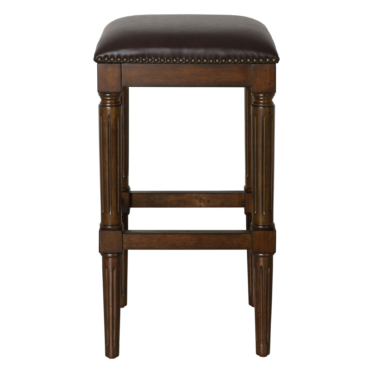Square Stool With Upholstered Seat