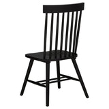 Andrews 5-piece Round Dining Table Set Light Ash and Black - 122500-S5B