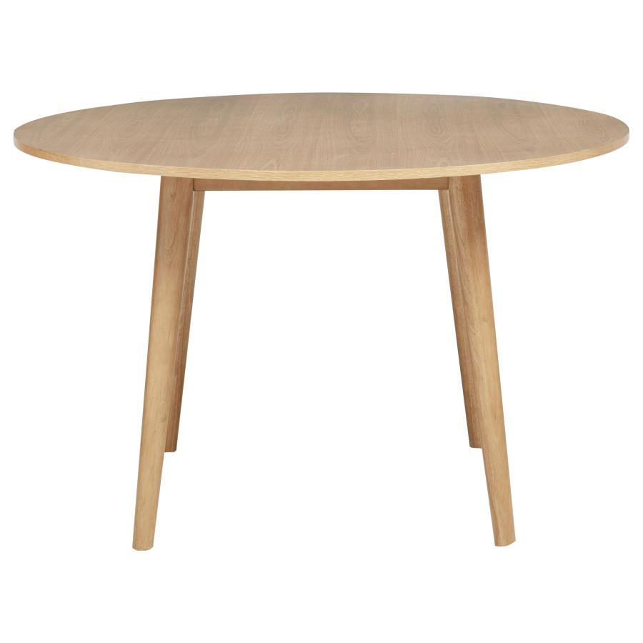 Andrews 5-piece Round Wood Dining Room Table Set Light Ash - 122500-S5