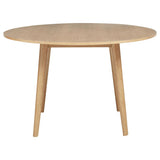 Andrews 5-piece Round Wood Dining Room Table Set Light Ash - 122500-S5