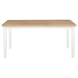 Andrews 7-piece Rectangular Dining Set Light Ash and White - 122501-S7