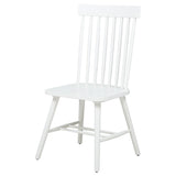 Andrews Windsor Spindle Back Dining Side Chair White (Set of 2) - 122502WHT