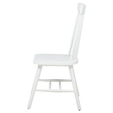 Andrews Windsor Spindle Back Dining Side Chair White (Set of 2) - 122502WHT