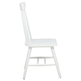Andrews Windsor Spindle Back Dining Side Chair White (Set of 2) - 122502WHT