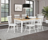 Andrews Windsor Spindle Back Dining Side Chair White (Set of 2) - 122502WHT