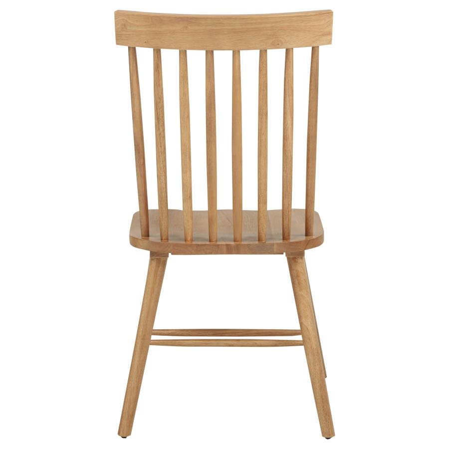 Andrews Windsor Spindle Back Dining Side Chair Light Ash (Set of 2) - 122502