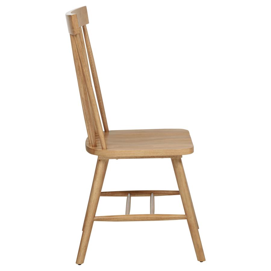 Andrews Windsor Spindle Back Dining Side Chair Light Ash (Set of 2) - 122502