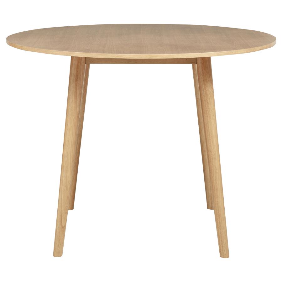 Andrews 5-piece Round Counter Dining Set Light Ash and Black - 122508-S5B