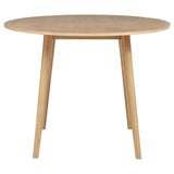 Andrews 5-piece Round Counter Dining Set Light Ash and Black - 122508-S5B