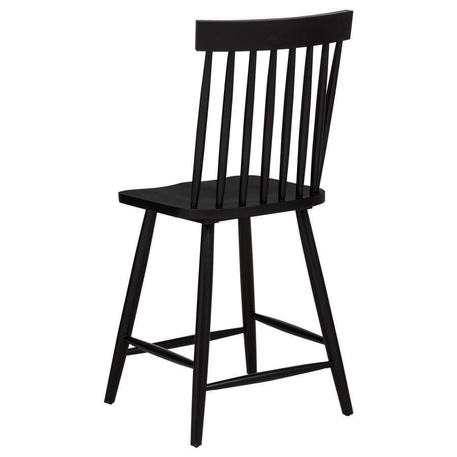 Andrews 5-piece Round Counter Dining Set Light Ash and Black - 122508-S5B