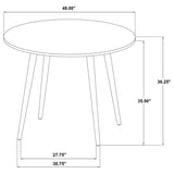 Andrews 48-inch Round Counter Height Dining Table Light Ash - 122508
