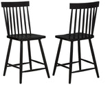 Andrews Windsor Counter Height Dining Side Chair Black (Set of 2) - 122509BLK