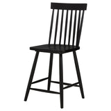 Andrews Windsor Counter Height Dining Side Chair Black (Set of 2) - 122509BLK