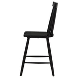 Andrews Windsor Counter Height Dining Side Chair Black (Set of 2) - 122509BLK