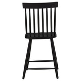 Andrews Windsor Counter Height Dining Side Chair Black (Set of 2) - 122509BLK