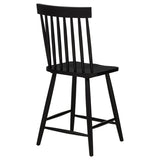 Andrews Windsor Counter Height Dining Side Chair Black (Set of 2) - 122509BLK