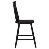Andrews Windsor Counter Height Dining Side Chair Black (Set of 2) - 122509BLK