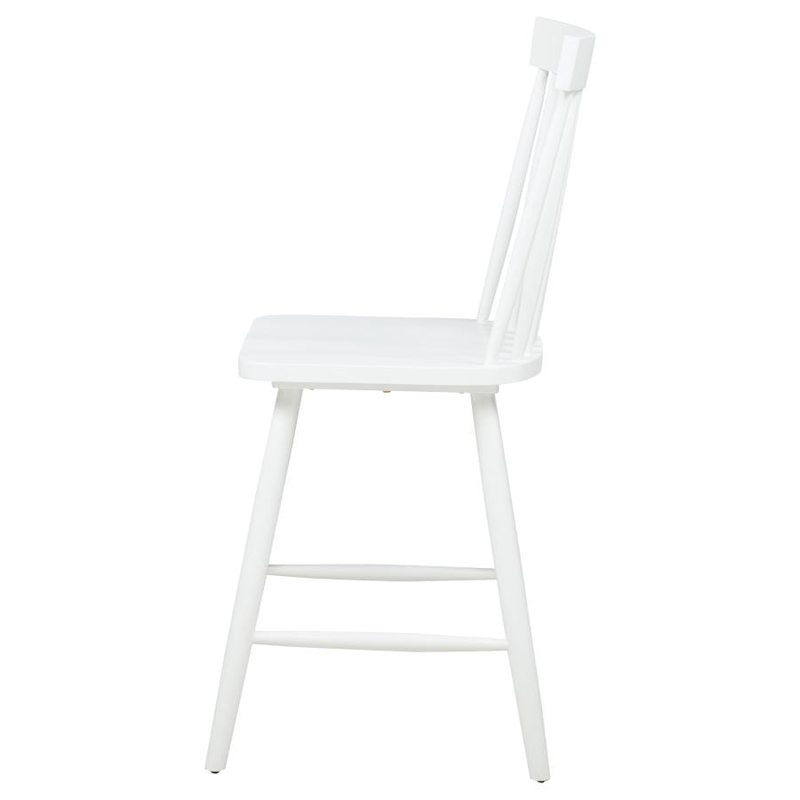 Andrews Windsor Counter Height Dining Side Chair White (Set of 2) - 122509WHT